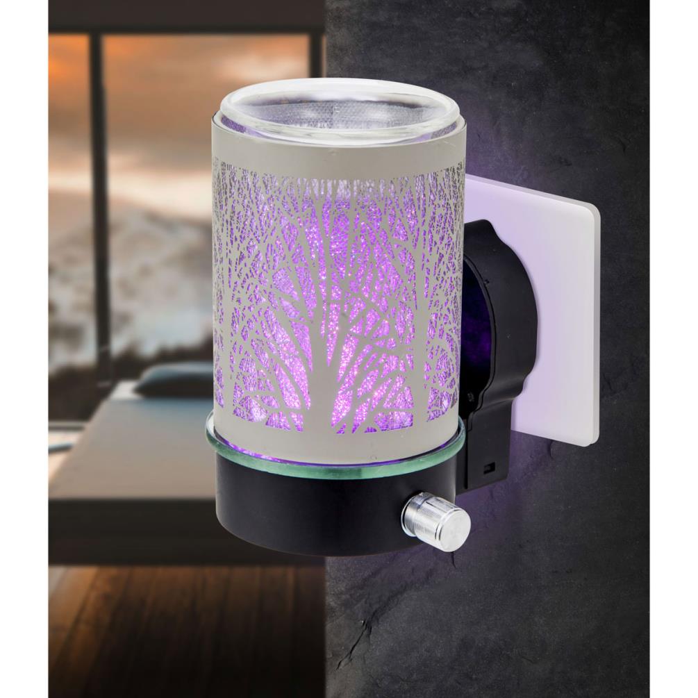 Sense Aroma Colour Changing Grey Tree Plug In Wax Melt Warmer Extra Image 1